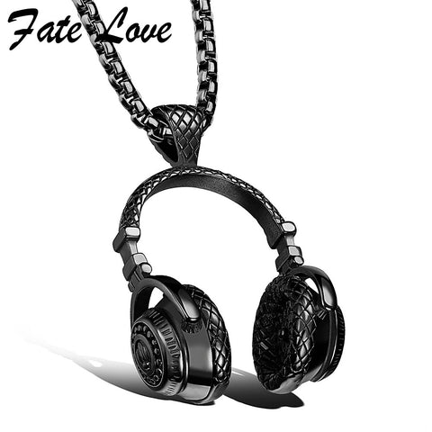 Headphone Pendant Necklaces