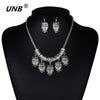 Vintage Owl Pendant Necklace & Earing